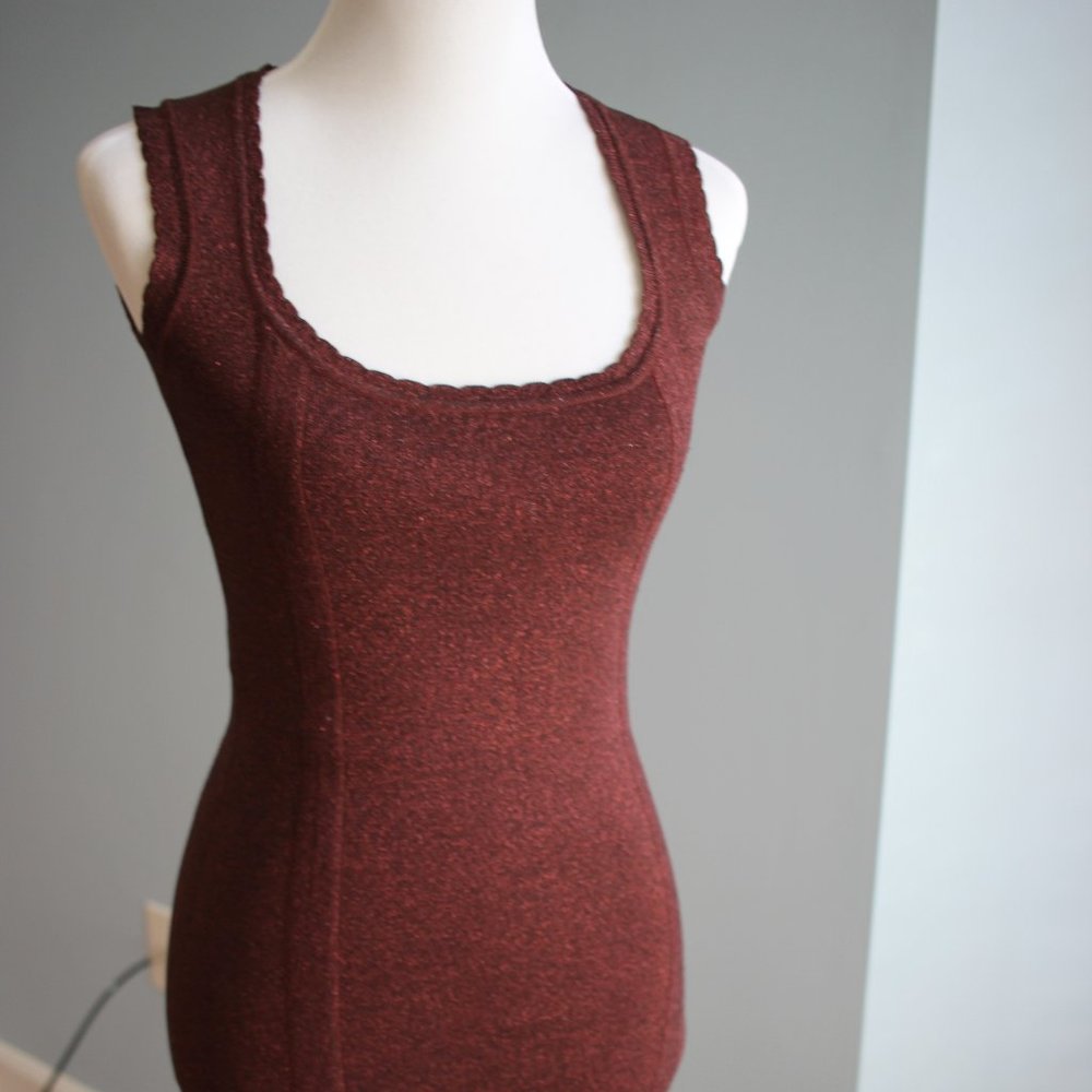 French Connection Metallic Bodycon Dress